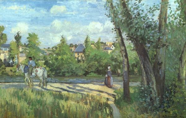 Pissarro Sunlight on the Road Pontoise